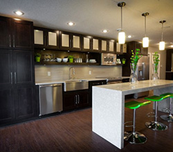 LG Viatera Natural Limestone Kitchen Countertop